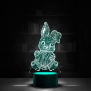 چراغ خواب و بالبینگ مدل خرگوش قلب دار